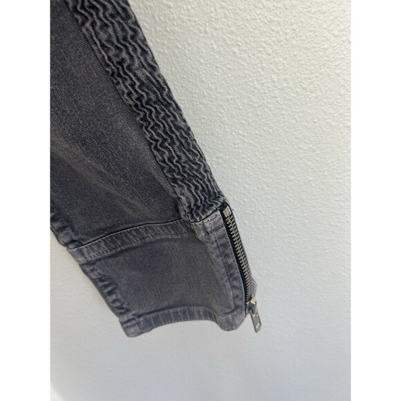 Isabel Marant Etoile Pelona Biker Dark Gray Jeans Grunge Edgy Size FR 36 US 4 - Picture 3 of 8